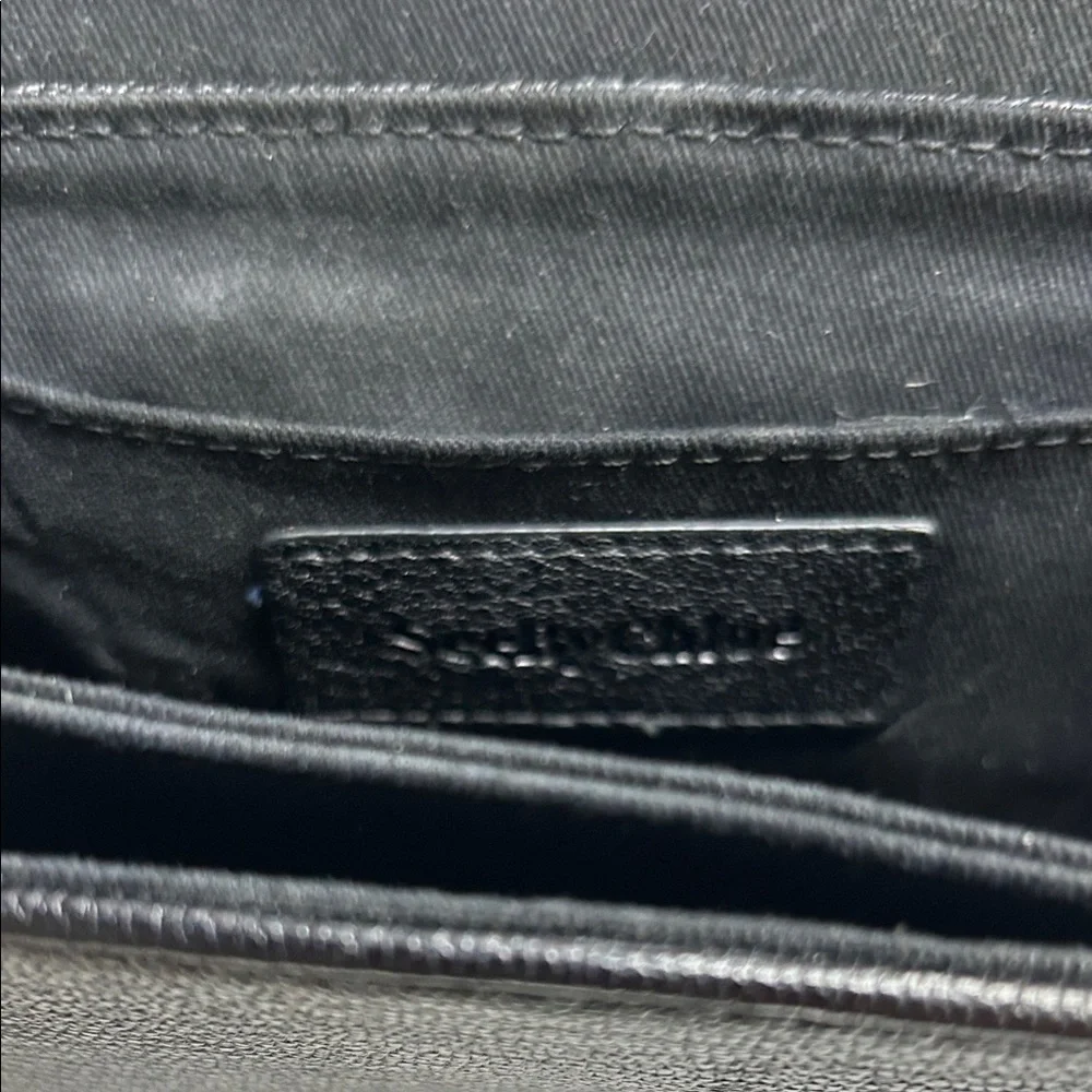 See By Chloe Beautiful Black Leather Crossbody Bag with Gold Accents - Picture 6 of 12